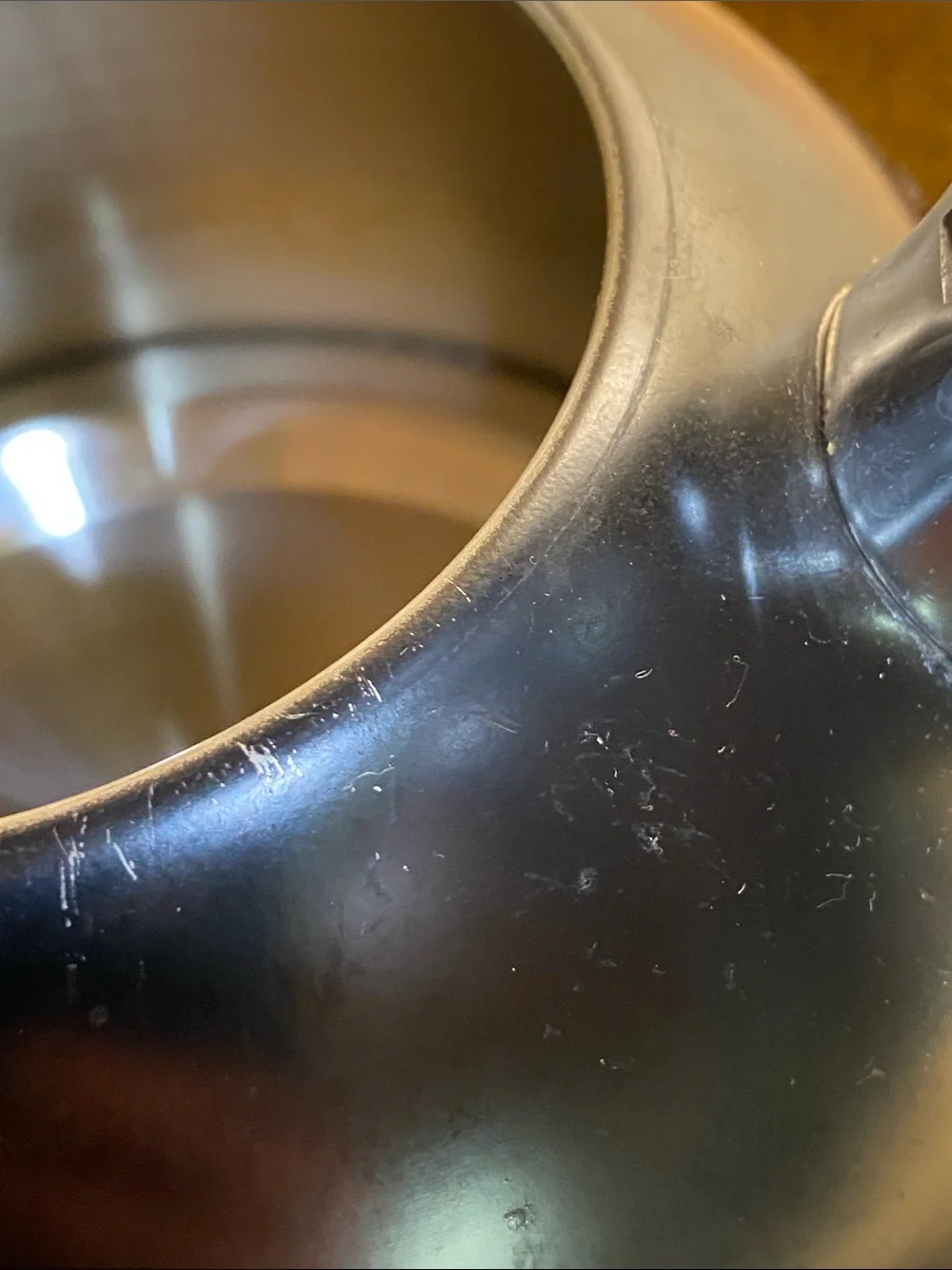 Rae Dunn Tea Water Stove Top Whistling Kettle Black - Picture 9 of 9